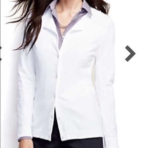 COPY - NWT Lands’s End Performance crew cardigan, White